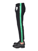 Alexander Mc Queen Pantalon de jogging avec crâne brodé