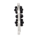 Mini Flower Hair Clip Simone Rocha Crystal Black