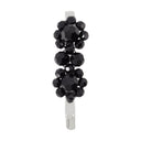 Mini Flower Hair Clip Simone Rocha Crystal Black