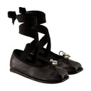 Heart Toe Ballerinas Simone Rocha Leather Black