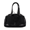 Mini bolso de comprador de peluche Simone Rocha poliéster negro