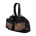 Mini bolso de comprador de peluche Simone Rocha poliéster negro