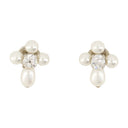 Pendientes de perlas y cristales Simone Rocha Pearl White