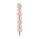 Clip per capelli di fiori Simone rosa rosa in ottone