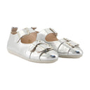 Buckle Grip Ballerina Simone Rocha Leather Silver