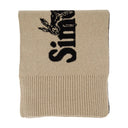Bufanda de logotipo de cuentas Simone Rocha Wool Beige