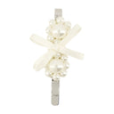 Mini Coiffure de cheveux de fleur Simone Rocha Pearl White