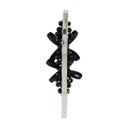 Clip per capelli di fiori con fiocco petite Simone Rocha Crystal Black