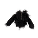 Hare Wallet Simone Rocha Faux Fur Black