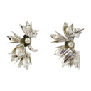 Kolczyki kwiatowe Simone Rocha Pearl Silver
