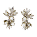 Kolczyki kwiatowe Simone Rocha Pearl Silver