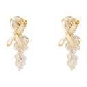Petites boucles d'oreilles en arc Simone Rocha Crystal Yellow