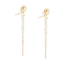 Drobne kolczyki kroplowe Simone Rocha Crystal Yellow