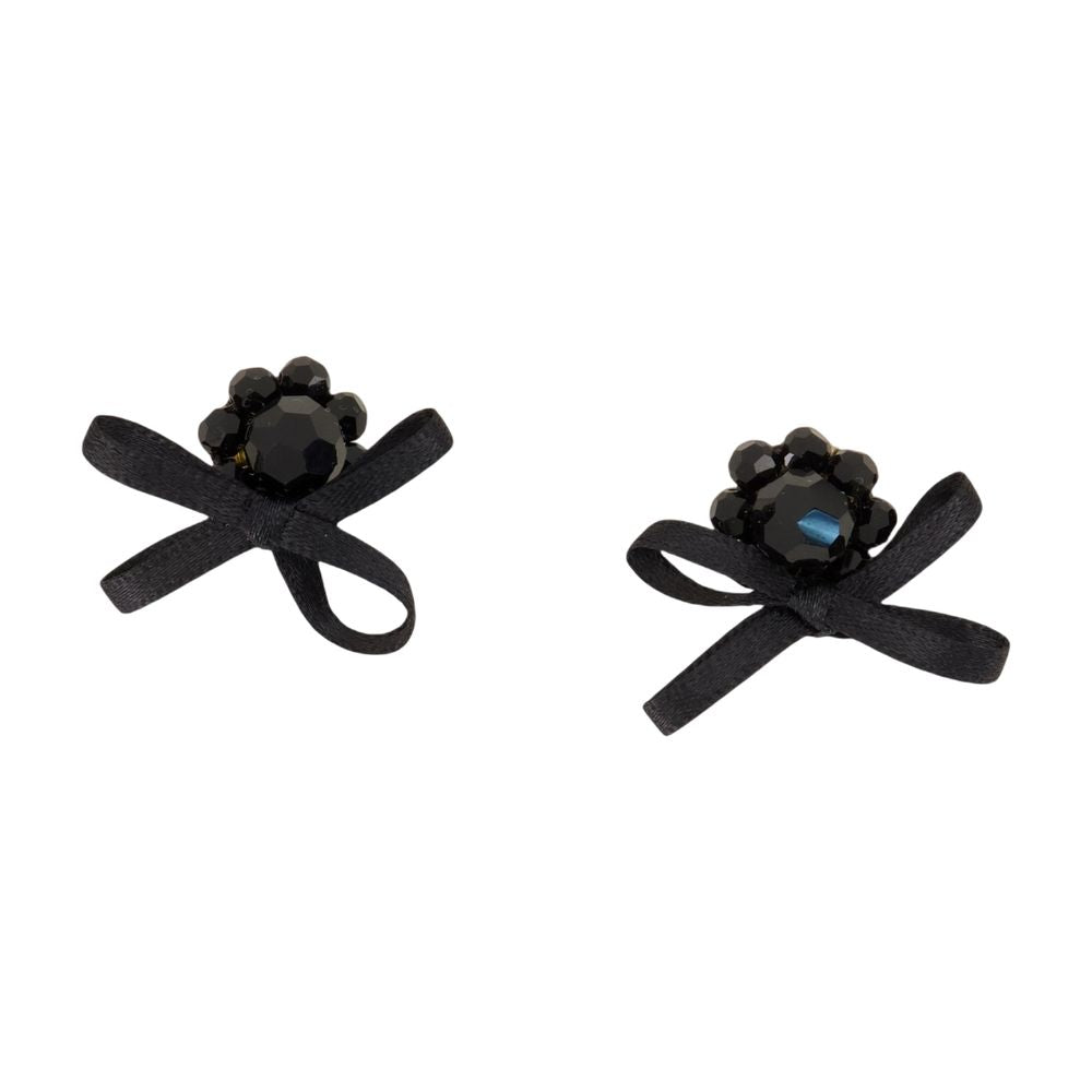 Petite Daisy Earrings Simone Rocha Crystal Black – Balardi