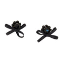 Petite Daisy Earrings Simone Rocha Crystal Black