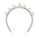 Clips de cabello tiara Simone Rocha Pearl White