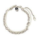 Collier de perle et de chaîne Simone Rocha Pearl Silver