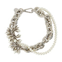 Collier de fleurs Simone Rocha Pearl Silver