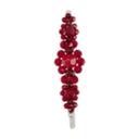 Large Flower Hair Clip Simone Rocha Brass Red