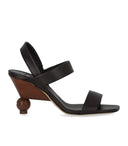 Max Mara Weekend Affetto Ebony Heeled Sandal