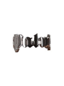 Anello rotondo con logo classico Palm Angels Argento Argento
