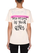 Disclaimer T Shirt With Crystal Logo