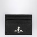 Vivienne Westwood Black Leather Credit Card Holder Orb