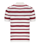 Mm Max Mara Carioca Striped Knitted Polo Shirt