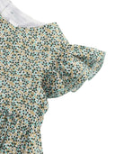 Il Gufo Vestito Maniche Corte Floreale