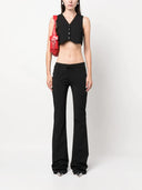 Blumarine Flared Bow Detail Trousers