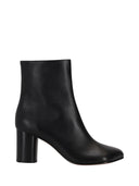 Niccolò Pasqualetti Obliqua Block Heel Booties Calfskin