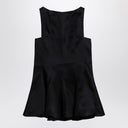 Khaite Black Silk Mini Mags Dress