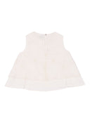 Magil Top Doppio Tessuto Tulle Ricamato Fiori