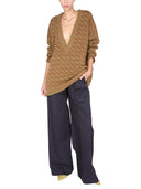 Jejia v Neck Jacquard Sweater