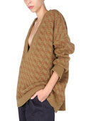 Jejia v Neck Jacquard Sweater