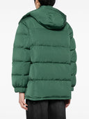 Maison Kitsuné Hooded Puffer In Nylon With Tonal Fox Head Patch