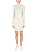 Robe à col haute blanche