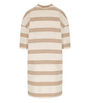 Mm Max Mara Mela Beige Striped Dress