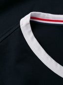 T-shirt Ringer di Thom Browne Ss in jersey di peso medio