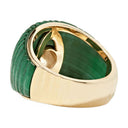 Gaufrette Bico Ob Signet Anello in oro giallo