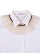 Monnalisa Camicia Popeline Stretch