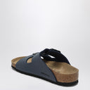 Birkenstock Slide Arizona Birko Flor Navy Blue