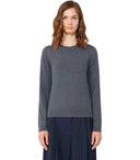 Max Mara Weekend Sicilia Grey Crewneck Sweater