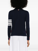 Camicia Thom Browne con bottoni in jersey e cotone con righe a 4 barre