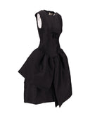 Shushu Tong Smocked Panel Evening Dress