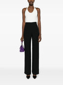 Alberta Ferretti Pantalone A Palazza In Enver Satin