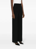 Alberta Ferretti Pantalone A Palazza In Enver Satin