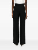Alberta Ferretti Pantalone A Palazza In Enver Satin