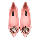 Dolce & Gabbana Crystal Embellished Suede Pumps
