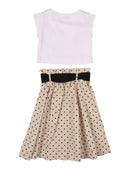 Monnalisa Set Gonna E Top Pois Pope